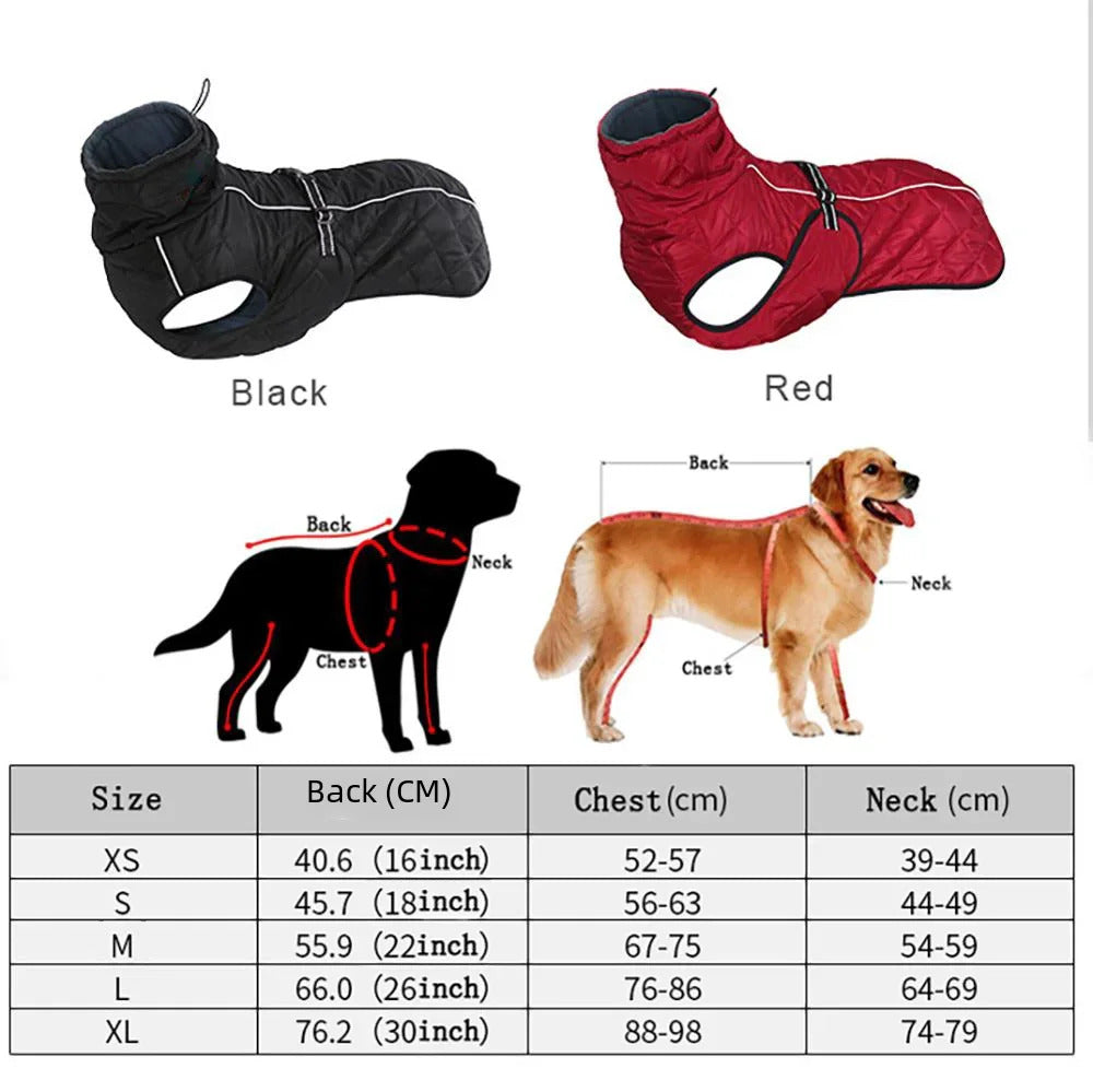Dogs waterproof jacket