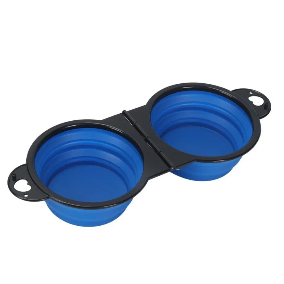 Foldable dual bowl for Dogs & Cats