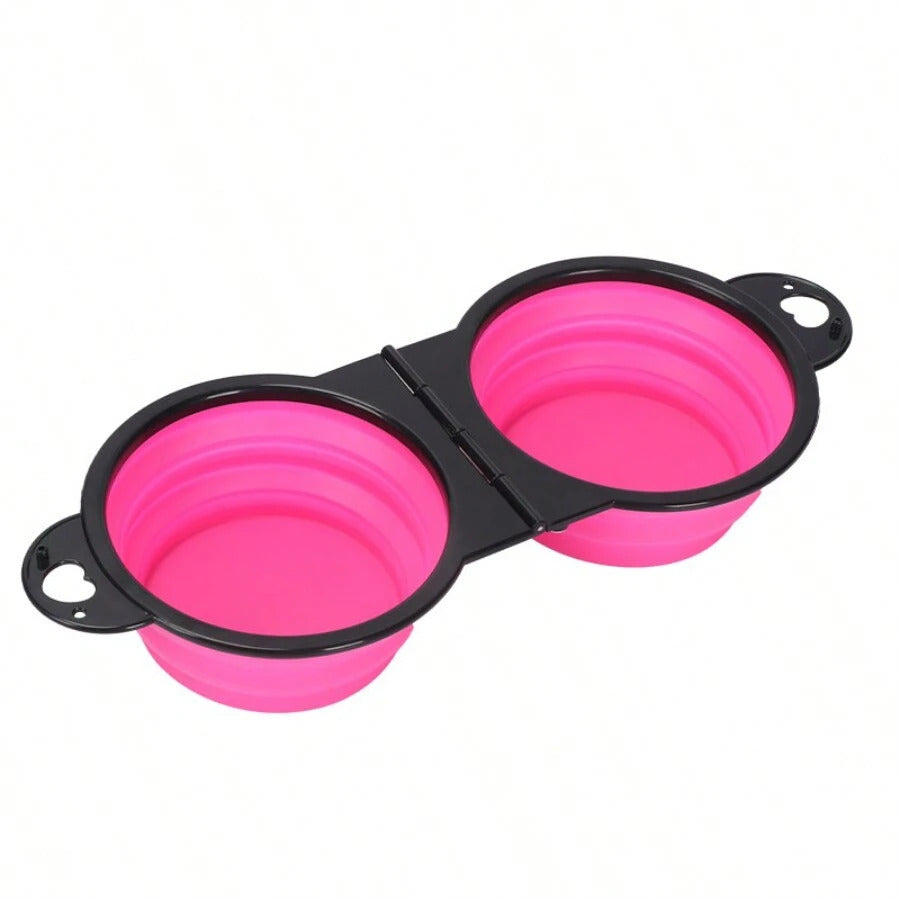 Foldable dual bowl for Dogs & Cats