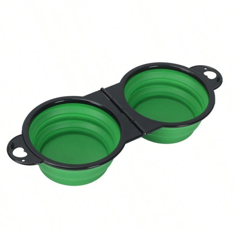 Foldable dual bowl for Dogs & Cats