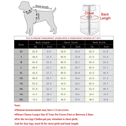 Dogs waterproof jacket