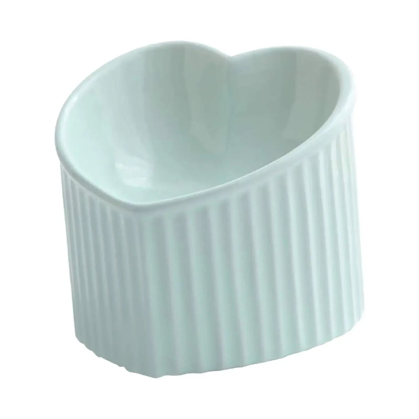 Ceramic Heart Bowl for Cats