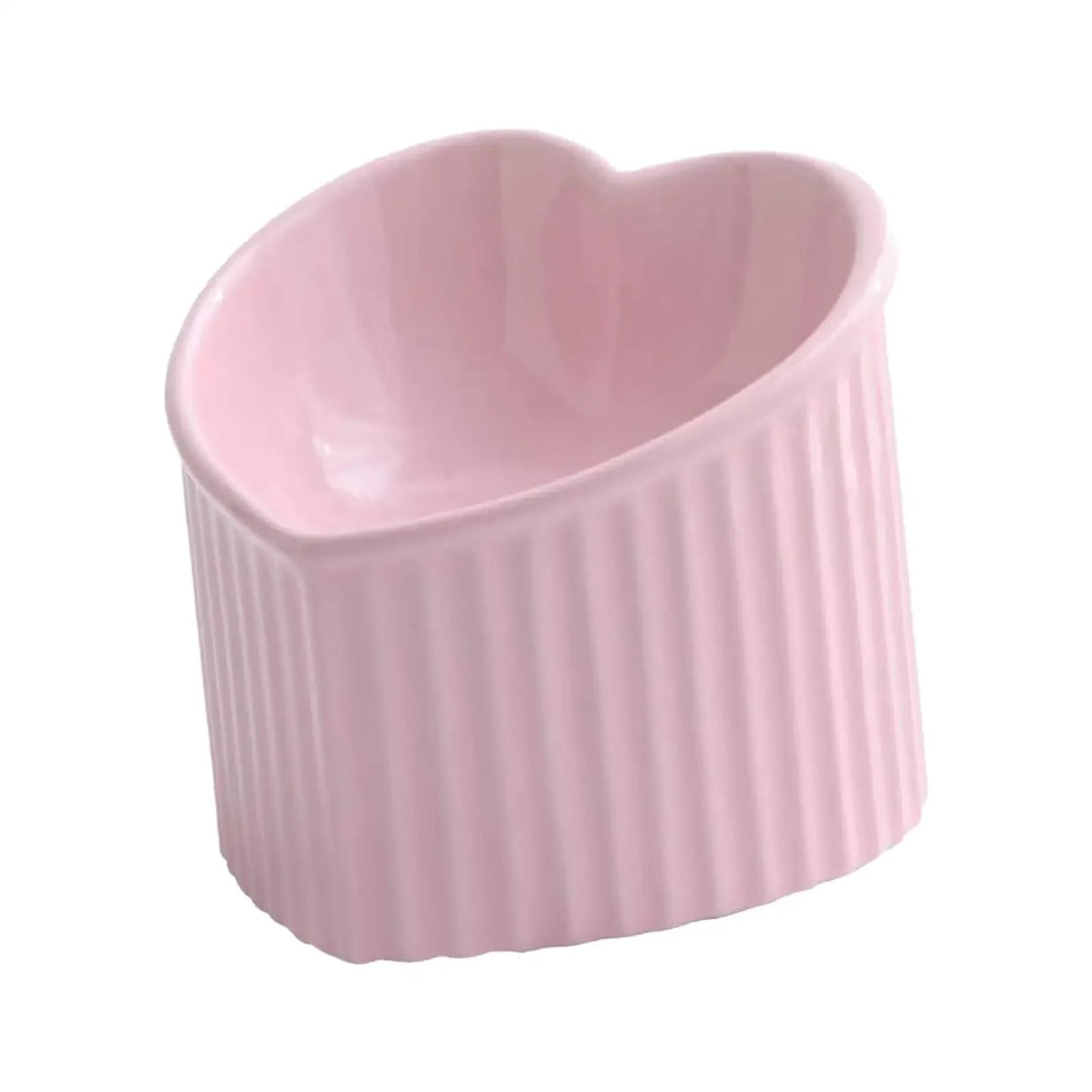 Ceramic Heart Bowl for Cats
