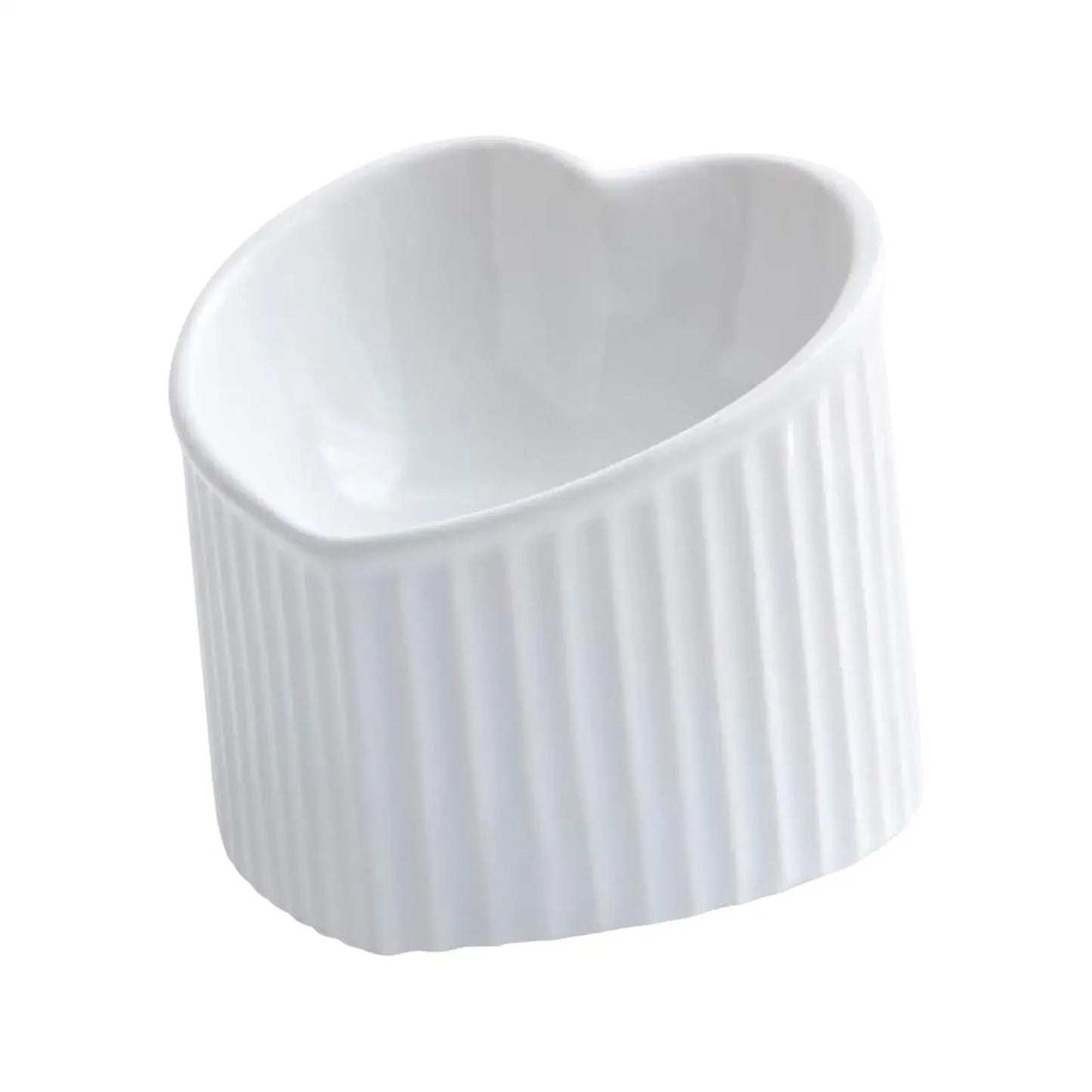 Ceramic Heart Bowl for Cats